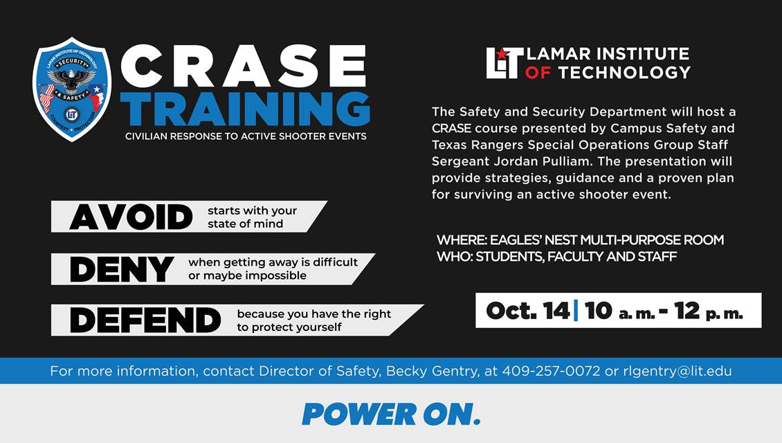 October 14, 2024 - CRASE Training